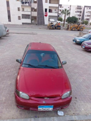 Hyundai Accent 1999 Dark Red Automatic Used for Sale in Cairo