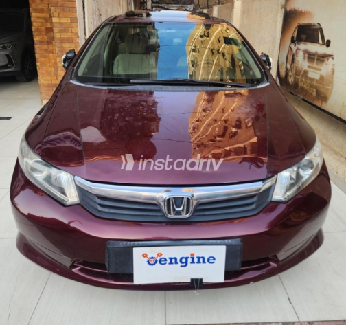 Honda Civic 2012 Red Automatic Used for Sale in Nasr city - 1