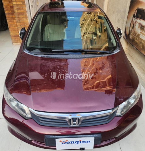 Honda Civic 2012 Red Automatic Used for Sale in Nasr city - 2