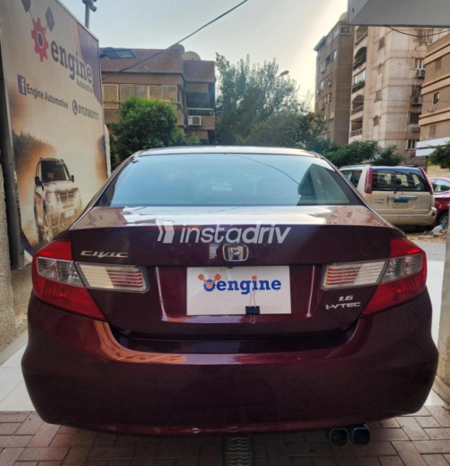 Honda Civic 2012 Red Automatic Used for Sale in Nasr city - 8