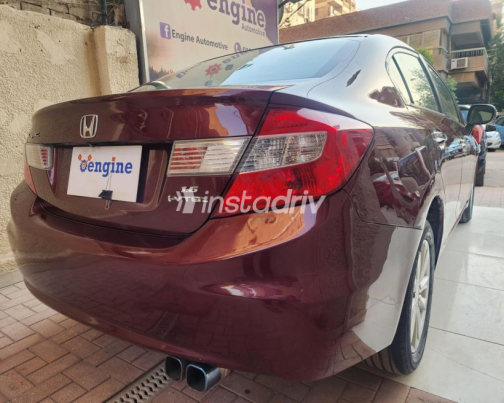 Honda Civic 2012 Red Automatic Used for Sale in Nasr city - 10