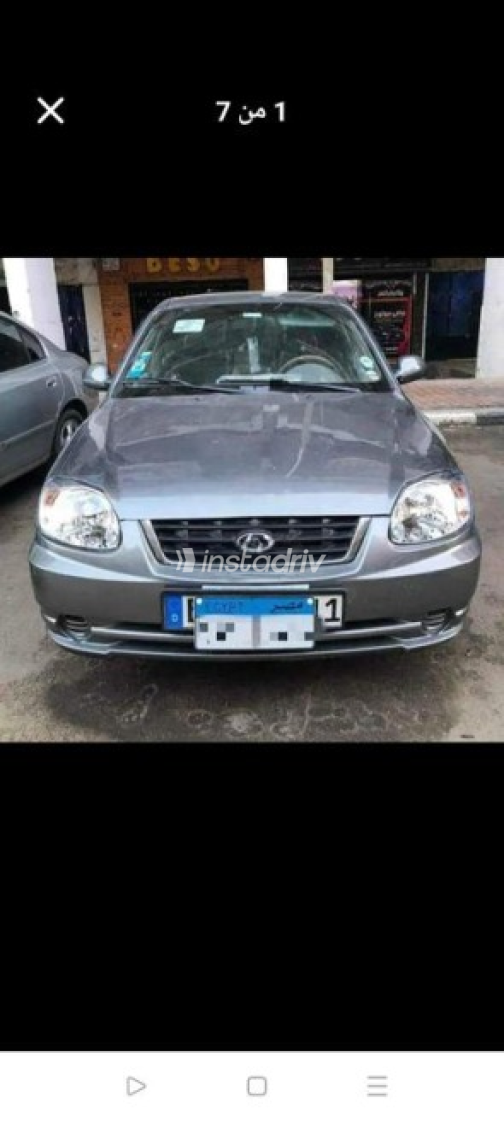 Hyundai Verna 2010 Dark Gray Automatic Used for Sale in Giza - 3