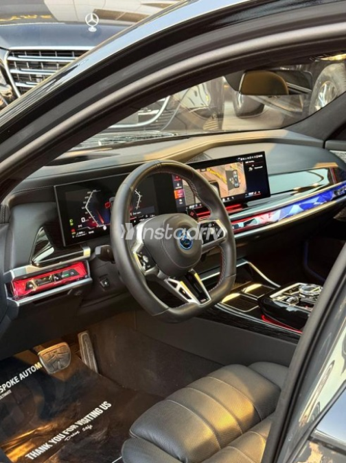 BMW 760 2024 Black Automatic Used for Sale in Cairo - 4