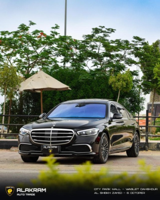 مرسيدس S 450 2023 أسود أوتوماتيك مستعملة للبيع في 6 أكتوبر