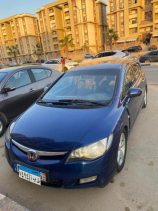 Honda Civic 2008 Blue Automatic Used for Sale in Nasr city