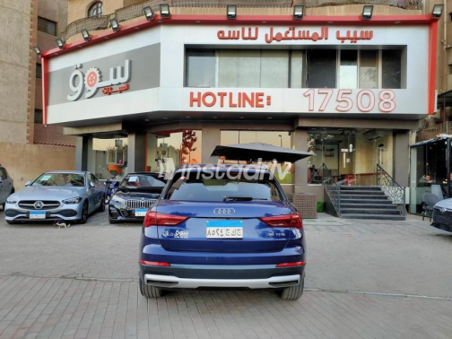 Audi Q3 2021 Dark Blue Automatic Used for Sale in Cairo - 4