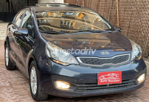 Kia Rio 2014 Gray Automatic Used for Sale in Cairo - 1