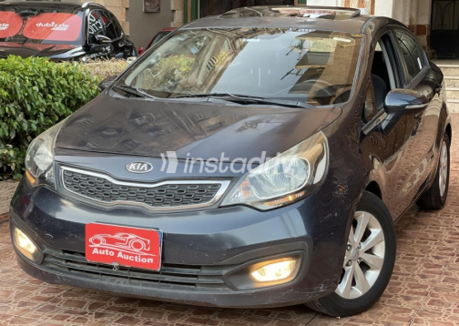 Kia Rio 2014 Gray Automatic Used for Sale in Cairo - 4