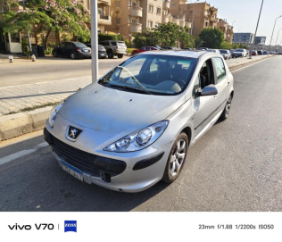 بيجو 307 2006 فضي أوتوماتيك مستعملة للبيع في القاهرة