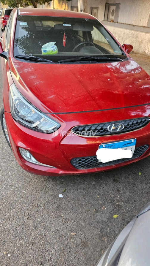 Hyundai Accent RB 2021 Red Automatic Used for Sale in Greater Cairo ( Cairo + Giza) - 3