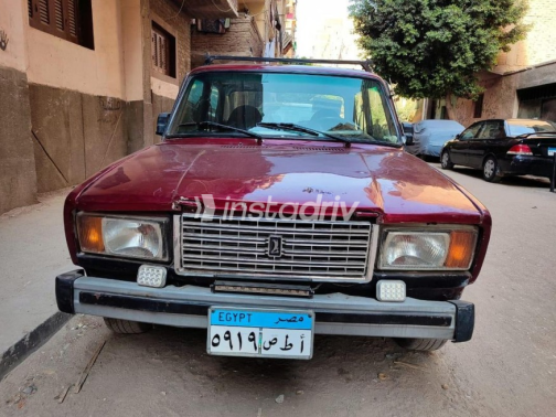 لادا 2107 2009 أحمر غامق أوتوماتيك مستعملة للبيع في عين شمس - 5