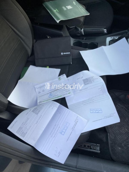 سكودا اوكتافيا A7 2020 رمادي غامق أوتوماتيك مستعملة للبيع في المحلة - 9