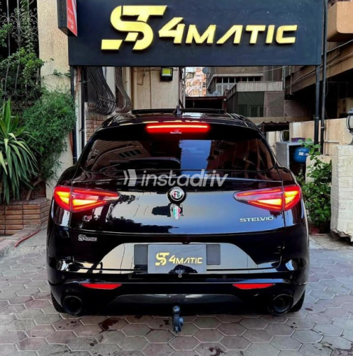 Alfa Romeo Stelvio 2024 Black Automatic Used for Sale in Cairo - 3