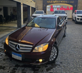 Mercedes C 200 2009 Dark Red Automatic Used for Sale in Nasr city