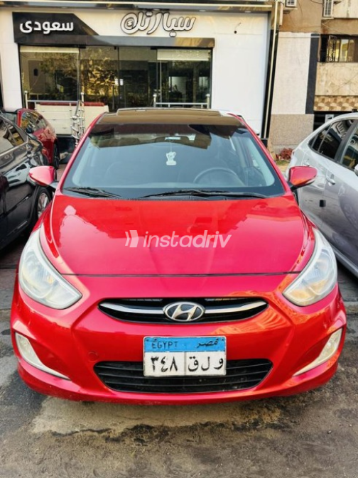Hyundai Accent RB 2016 Red Automatic Used for Sale in Nasr city - 1