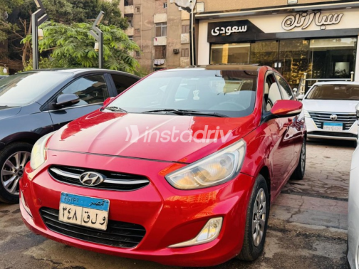 Hyundai Accent RB 2016 Red Automatic Used for Sale in Nasr city - 2