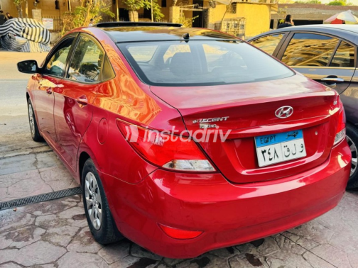 Hyundai Accent RB 2016 Red Automatic Used for Sale in Nasr city - 4