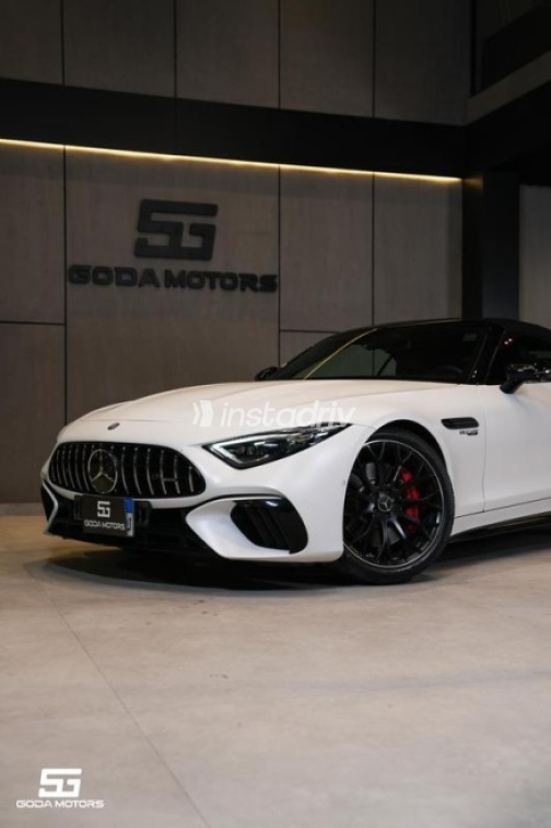 مرسيدس SL Roadster 2024 أبيض أوتوماتيك مستعملة للبيع في القاهرة - 3