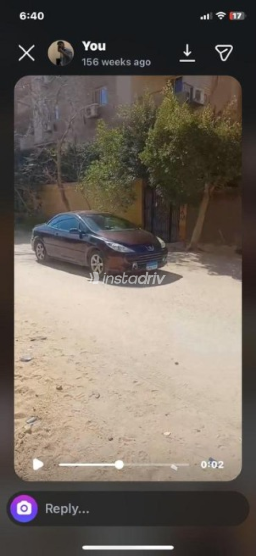 Peugeot 307 2007 Dark Red Automatic Used for Sale in Giza - 1