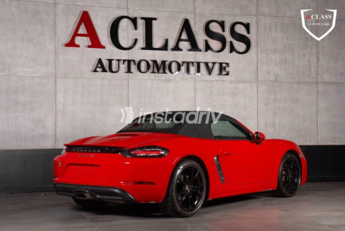 Porsche Boxster 2021 Red Automatic Used for Sale in Sheikh Zayed City - 3