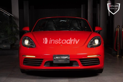 Porsche Boxster 2021 Red Automatic Used for Sale in Sheikh Zayed City - 4