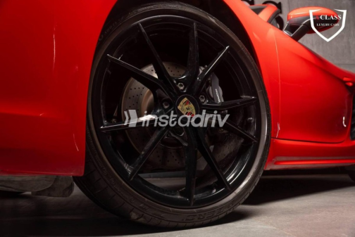 Porsche Boxster 2021 Red Automatic Used for Sale in Sheikh Zayed City - 7
