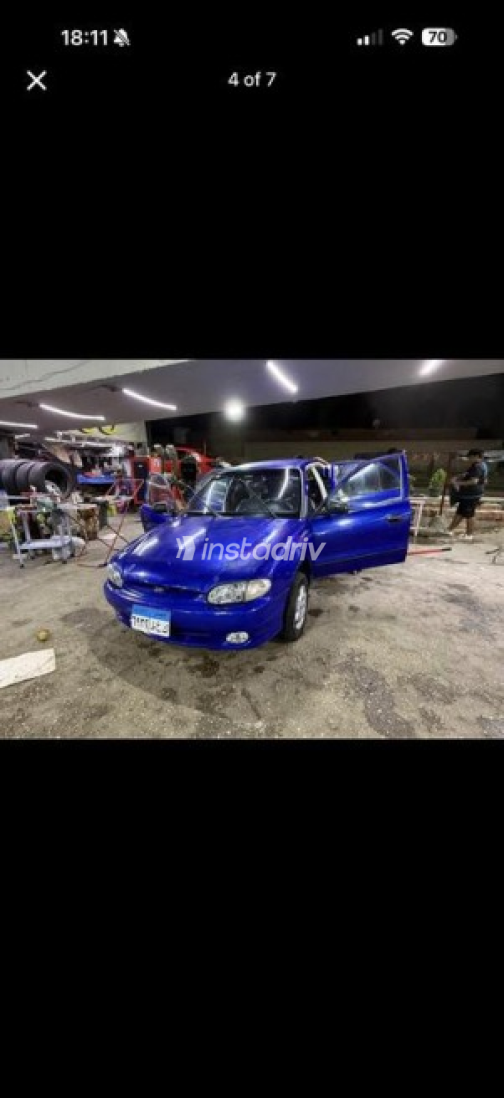Hyundai Accent 1998 Blue Automatic Used for Sale in Ain Shams - 1