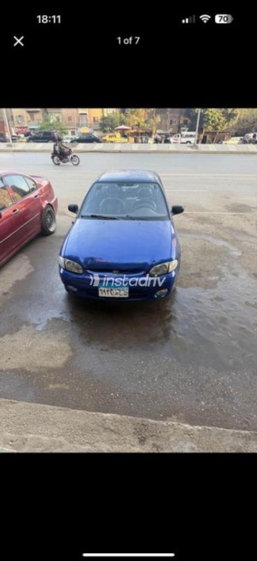 Hyundai Accent 1998 Blue Automatic Used for Sale in Ain Shams - 2