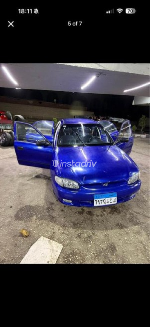 Hyundai Accent 1998 Blue Automatic Used for Sale in Ain Shams - 3