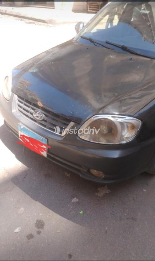 Hyundai Verna 2007 Black Automatic Used for Sale in Cairo - 1