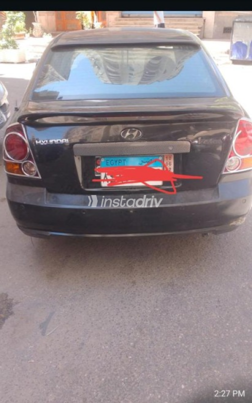 Hyundai Verna 2007 Black Automatic Used for Sale in Cairo - 3