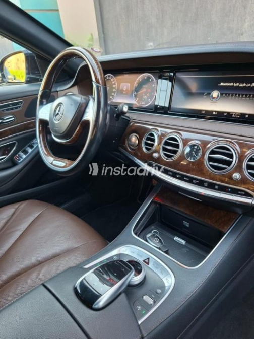مرسيدس S 400 2015 أسود أوتوماتيك مستعملة للبيع في مدينة نصر - 5
