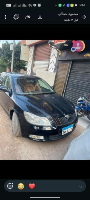 سكودا اوكتافيا A5 2011 أسود أوتوماتيك مستعملة للبيع في الغربية