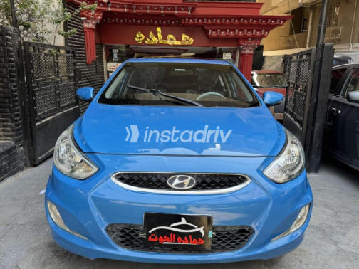 Hyundai Accent RB 2019 Dark Blue Automatic Used for Sale in Heliopolis - 1