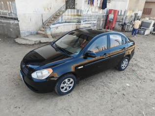 هيونداي اكسنت 2008 أسود أوتوماتيك مستعملة للبيع في الزقازيق