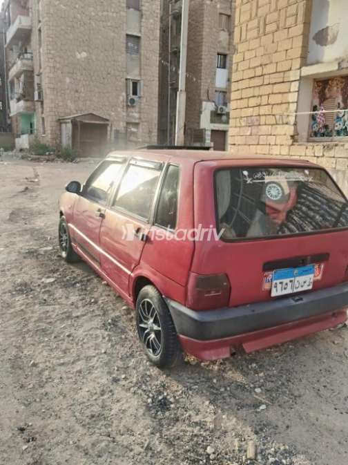 فيات اونو 1993 أحمر أوتوماتيك مستعملة للبيع في السويس‎ - 3