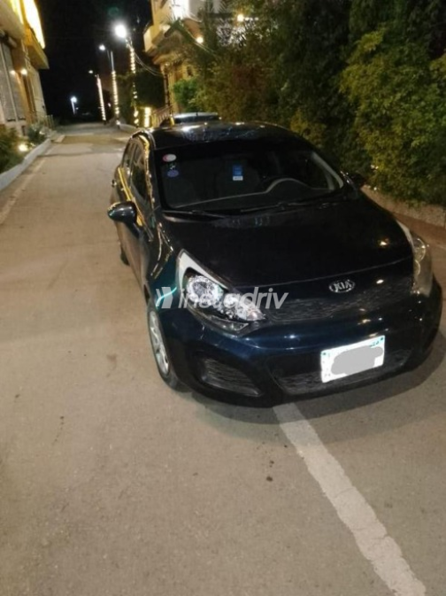 Kia Rio 2015 Dark Blue Automatic Used for Sale in Minya Al Qamh - 6