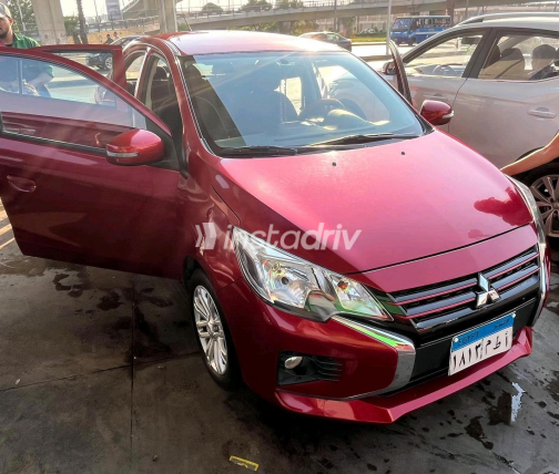 Mitsubishi Attrage 2023 Red CVT Used for Sale in Greater Cairo ( Cairo + Giza) - 2