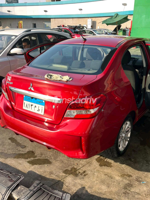 Mitsubishi Attrage 2023 Red CVT Used for Sale in Greater Cairo ( Cairo + Giza) - 4