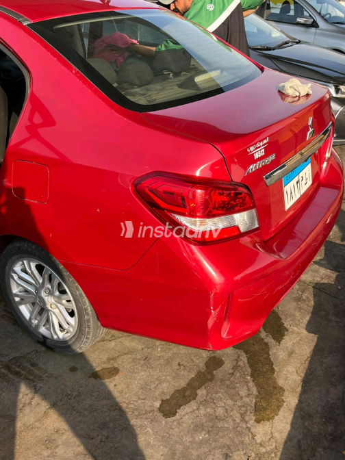 Mitsubishi Attrage 2023 Red CVT Used for Sale in Greater Cairo ( Cairo + Giza) - 5