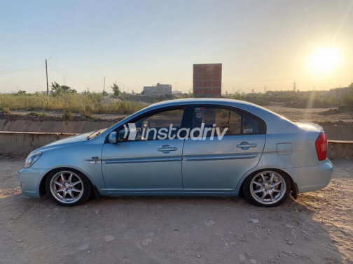 Hyundai Accent 2007 Cyan Automatic Used for Sale in Mansoura - 1