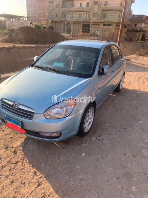 Hyundai Accent 2007 Cyan Automatic Used for Sale in Mansoura - 2