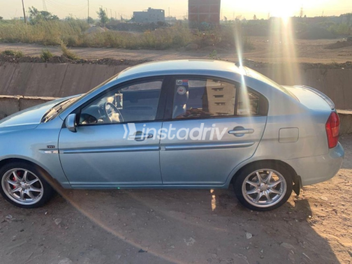 Hyundai Accent 2007 Cyan Automatic Used for Sale in Mansoura - 3