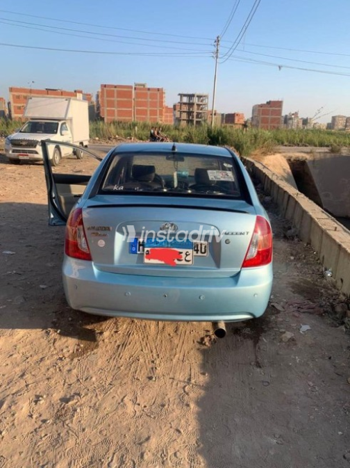 Hyundai Accent 2007 Cyan Automatic Used for Sale in Mansoura - 5