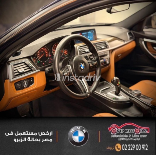 بي ام دبليو 320 2017 أزرق غامق أوتوماتيك مستعملة للبيع في القاهرة - 3