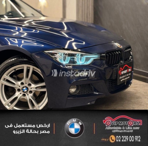 بي ام دبليو 320 2017 أزرق غامق أوتوماتيك مستعملة للبيع في القاهرة - 6