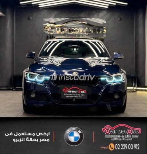 بي ام دبليو 320 2017 أزرق غامق أوتوماتيك مستعملة للبيع في القاهرة - 10