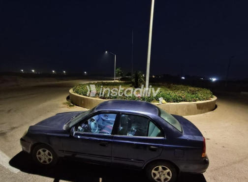 Hyundai Verna 2006 Dark Blue Automatic Used for Sale in Sadat City - 1