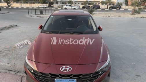 هيونداي إلنترا سى ان 7 2021 أحمر غامق أوتوماتيك مستعملة للبيع في الإسماعيلية - 7