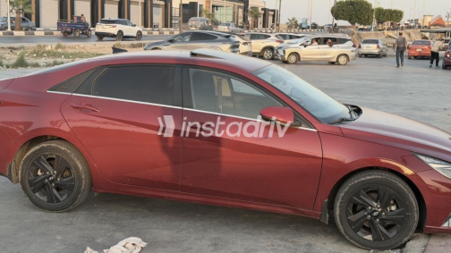 هيونداي إلنترا سى ان 7 2021 أحمر غامق أوتوماتيك مستعملة للبيع في الإسماعيلية - 8